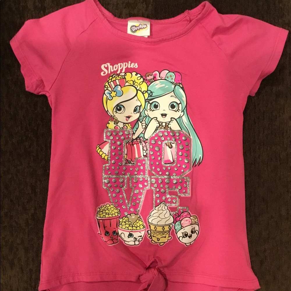 Girls Pink Shopkins Shirt